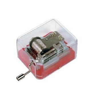 【供应手摇上链机械式纸质音乐盒,手摇音乐铃,手摇八音盒】价格,厂家,图片,玩具配件,宁波市鄞州高桥强龙玩具配件厂-